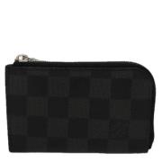 Pre-owned Canvas wallets Louis Vuitton Vintage , Black , Dames