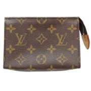 Pre-owned Canvas clutches Louis Vuitton Vintage , Brown , Dames