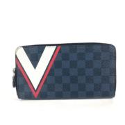 Pre-owned Cotton wallets Louis Vuitton Vintage , Blue , Dames