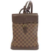 Pre-owned Canvas backpacks Louis Vuitton Vintage , Brown , Dames