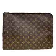 Pre-owned Canvas clutches Louis Vuitton Vintage , Brown , Heren