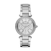 Zilver Stalen Quartz Analoog Horloge Michael Kors , Gray , Dames