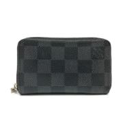 Pre-owned Canvas wallets Louis Vuitton Vintage , Black , Dames