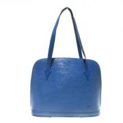 Pre-owned Leather shoulder-bags Louis Vuitton Vintage , Blue , Dames