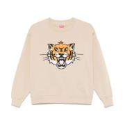 Beige Sweatshirt Damesmode Kenzo , Beige , Dames