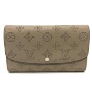 Pre-owned Leather wallets Louis Vuitton Vintage , Gray , Dames