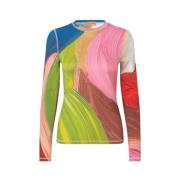 Abstract Print Lange Mouw Top Stine Goya , Multicolor , Dames