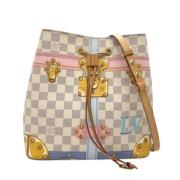 Pre-owned Canvas louis-vuitton-bags Louis Vuitton Vintage , White , Da...