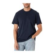 Blauw Jersey T-shirt voor mannen G-star , Black , Heren