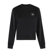 Zwarte Logo Print Crew Neck Sweater Adidas by Stella McCartney , Black...