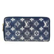 Pre-owned Fabric wallets Louis Vuitton Vintage , Blue , Dames