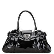 Pre-owned Leather handbags Salvatore Ferragamo Pre-owned , Black , Dam...