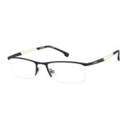 Zwarte Metalen Frame Bril voor Mannen Carrera , Black , Heren