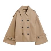 Oversized Trenchcoat met Epauletten By Herenne Birger , Beige , Dames