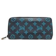 Pre-owned Leather wallets Louis Vuitton Vintage , Blue , Dames