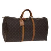 Pre-owned Canvas travel-bags Louis Vuitton Vintage , Brown , Dames