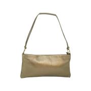 Pre-owned Leather shoulder-bags Salvatore Ferragamo Pre-owned , Beige ...