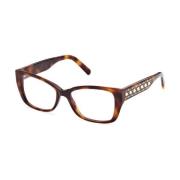 Bruine Plastic Frames Bril met Presentatie Swarovski , Brown , Dames