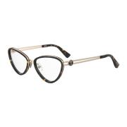 Bicolor Metalen Frame Bril Moschino , Multicolor , Dames