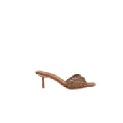 Kristal Bruine Slide Sandalen Le Silla , Brown , Dames