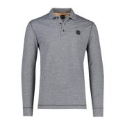 Grijze Polo met Lange Mouwen Hugo Boss , Gray , Heren