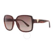 Bruine Resin Zonnebril met Degraded Lens Guess , Brown , Dames