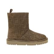 Ski Boots met Shearling Voering Fendi , Brown , Dames