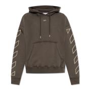 Sweatshirt met logo Off White , Gray , Heren