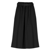 Zwarte katoenen rok met elastische taille Brunello Cucinelli , Black ,...