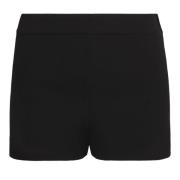 Gebreide Elastische Taille Shorts P.a.r.o.s.h. , Black , Dames