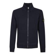 Stijlvolle Zip-Up Sweatshirt Stone Island , Blue , Heren