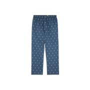 Blauwe Katoenen Regular Fit Broek Polo Ralph Lauren , Blue , Heren