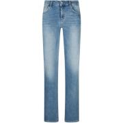 Blauwe Denim Jeans met Klassieke Stijl Liu Jo , Blue , Dames