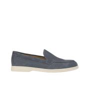 Damesuède loafer | blauw Doucal's , Blue , Dames