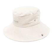 Zand Beige Bucket Hoed met Verstelbaar Koord Jacquemus , White , Heren