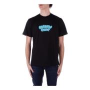 Zwart Logo Voorzak T-shirt Barrow , Black , Heren