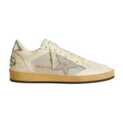 Retro Ball Star Sneakers Wit/Zilver Golden Goose , White , Heren