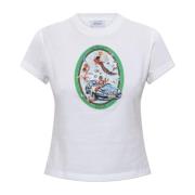 T-shirt met logo Off White , White , Dames