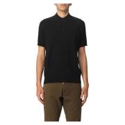 Gebreide Polo Paolo Pecora , Black , Heren