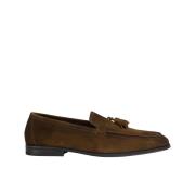 Heren suède loafer | bruin Doucal's , Brown , Heren