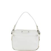 Pre-owned Leather handbags Salvatore Ferragamo Pre-owned , White , Dam...