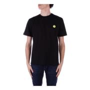 Zwart Logo T-shirt Polo Unisex Barrow , Black , Heren