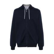 Luxe capuchontrui voor garderobe Brunello Cucinelli , Blue , Heren