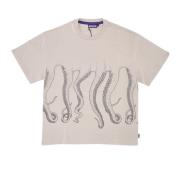 Outline Tee Ice Korte Mouw Shirt Octopus , Gray , Heren