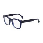 Blauwe Acetaatbril voor mannen Lanvin , Blue , Heren