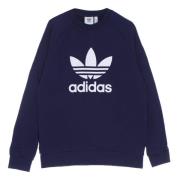 Crewneck Sweatshirt Trefoil Night Sky/White Adidas , Blue , Heren