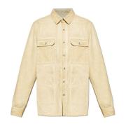 Denim Overhemd Rick Owens , Beige , Heren