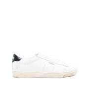 Witte Veterschoenen met Merkhiel Golden Goose , White , Heren