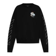 Sweatshirt met logo Off White , Black , Heren