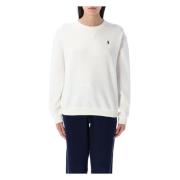 Klassieke Crew Neck Fleece Sweater Polo Ralph Lauren , White , Dames